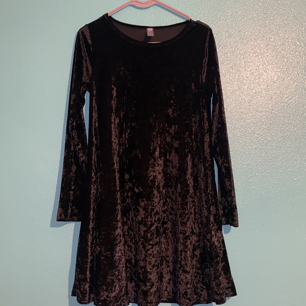 Velvet black dress